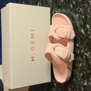 M. Gemi "The Matilde" Light Pink Buckled Sandle